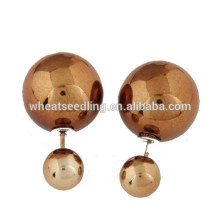hot mixed order double ball round designs cheap chinese earring findings wholesale